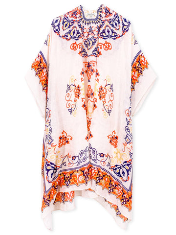 Coral Maze Kimono - Shopmossrose